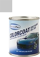 Vista 96 de Tarro de media onza para Audi A7 pintura de retoque automotriz – Havanna Black Pearl LY8X – Color+Clearcoat paquete