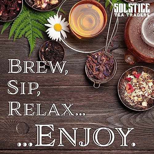 Solstice Kombucha Loose Leaf Black And Green Tea 50/50 Blend, Keemun Black & China Young Hyson Green Tea For Brewing Kombucha (8-Oz Total) #TOP7