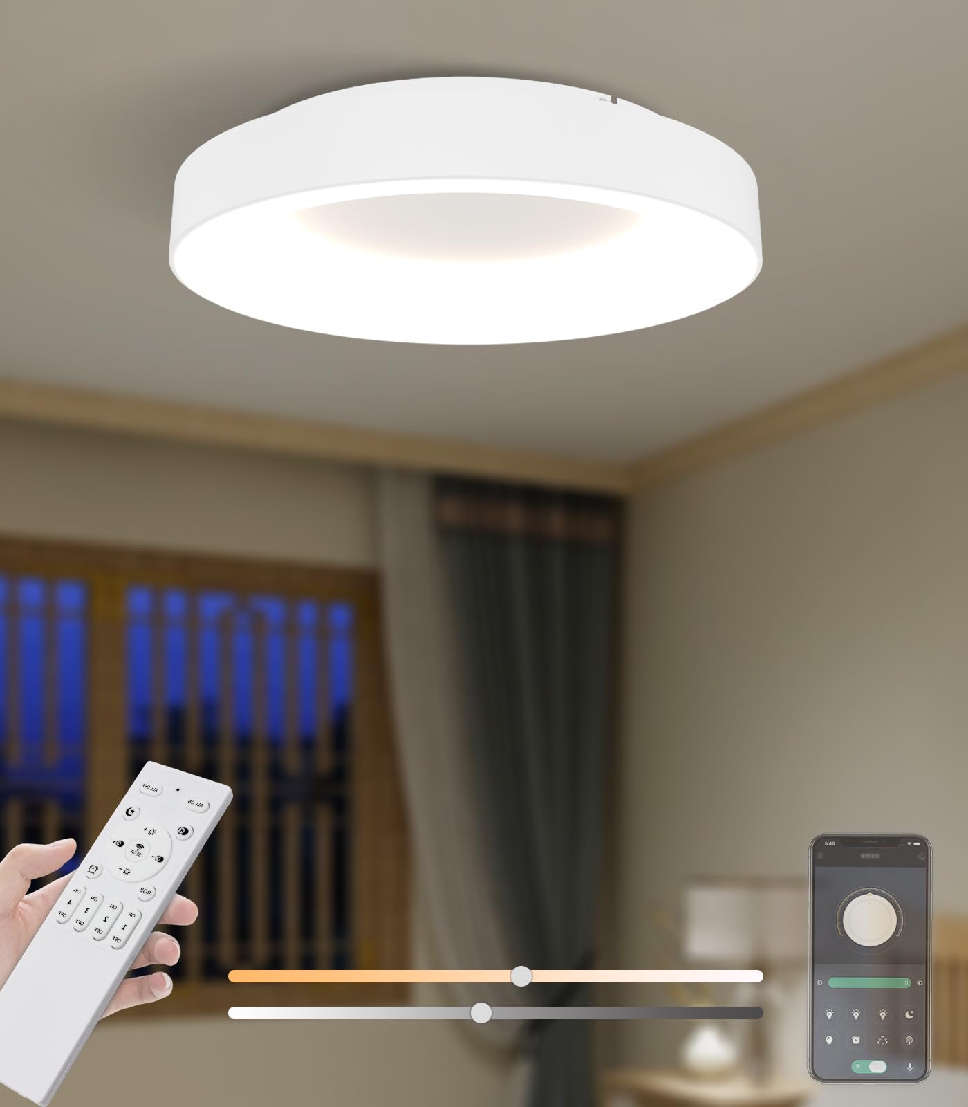 Amazon.co.jp : Auesk シーリングライト 6畳 8畳 10畳 おしゃれ 北欧