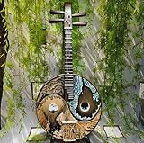 Zhongruan Medium Ruan Wengé peint Diagramme Taiji Performance professionnelle Instruments ...