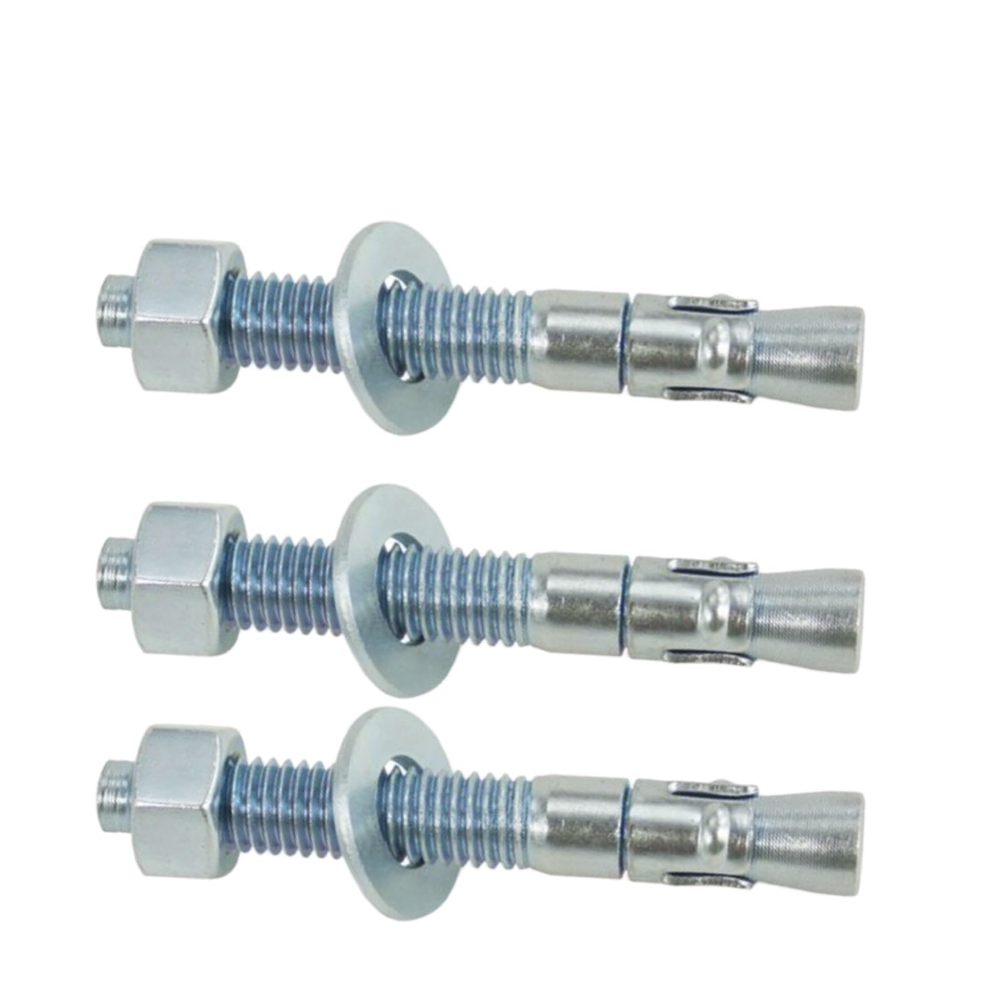 3 Inch Wedge Anchor Bolt with Nut & Washer | Zinc Plated Heavy Duty Expansion Anchor | M10 Concrete Anchor Bolt | Pack of 3 – for Concrete, Brick, Masonry, RCC Wall-picture-42