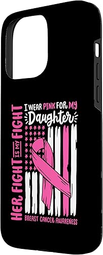 Vista 83 de iPhone 11 Pro Max - Bandera de cáncer de mama I Wear Pink Daughter Her Fight My Fight Case