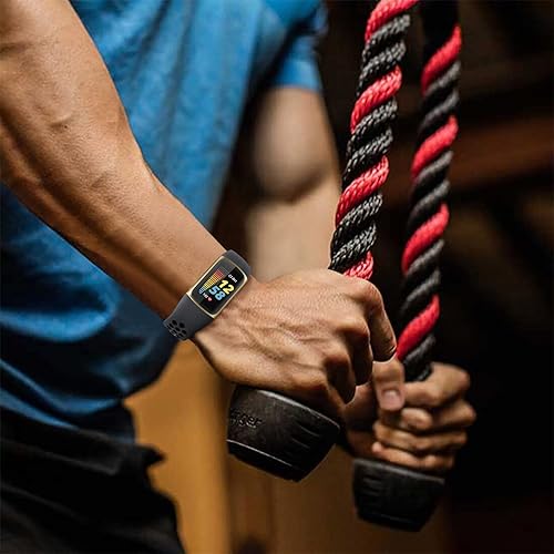Miniatura 9 de Maledan Compatible con Fitbit Charge 5 correas para hombres y mujeres, correa deportiva de silicona suave para Charge 5, accesorios de reloj,