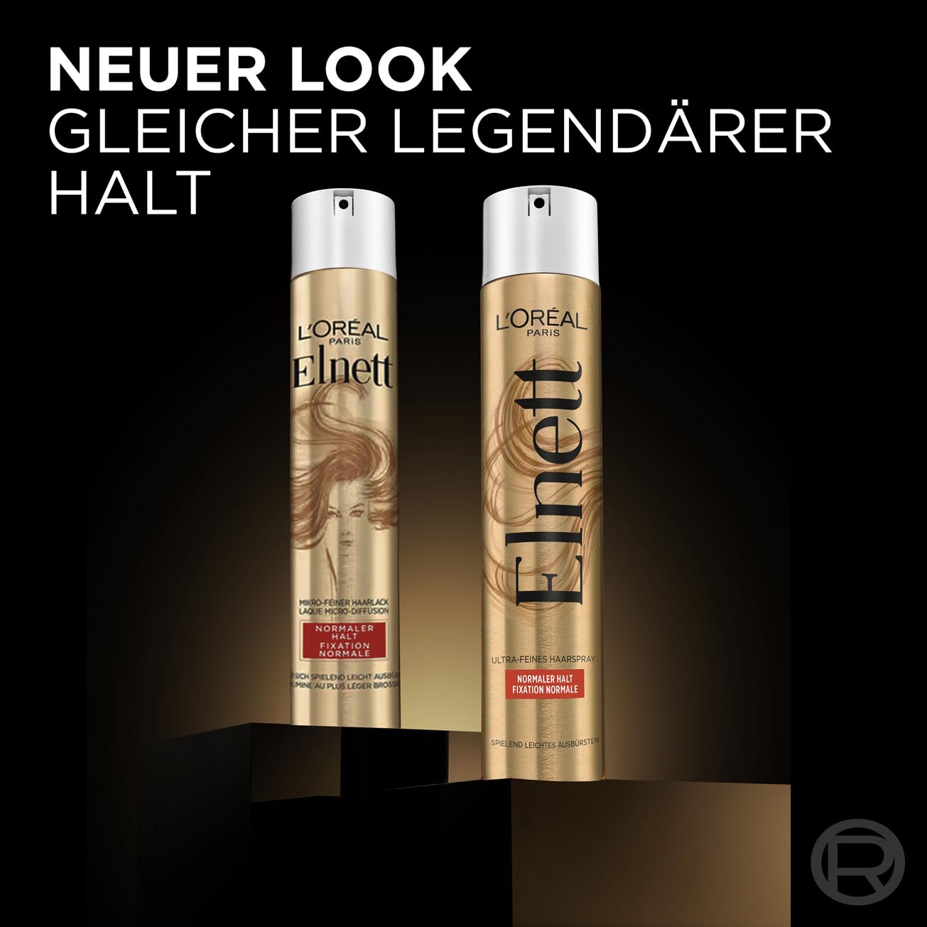 L'Oréal Paris Elnett Ultra-Feines Haarspray Halt & Schutz, Styling Spray mit Ceramide, Zum Stylen und Fixieren der Frisur, Sehr starker Halt, Ohne Silikone, 6 x 300ml