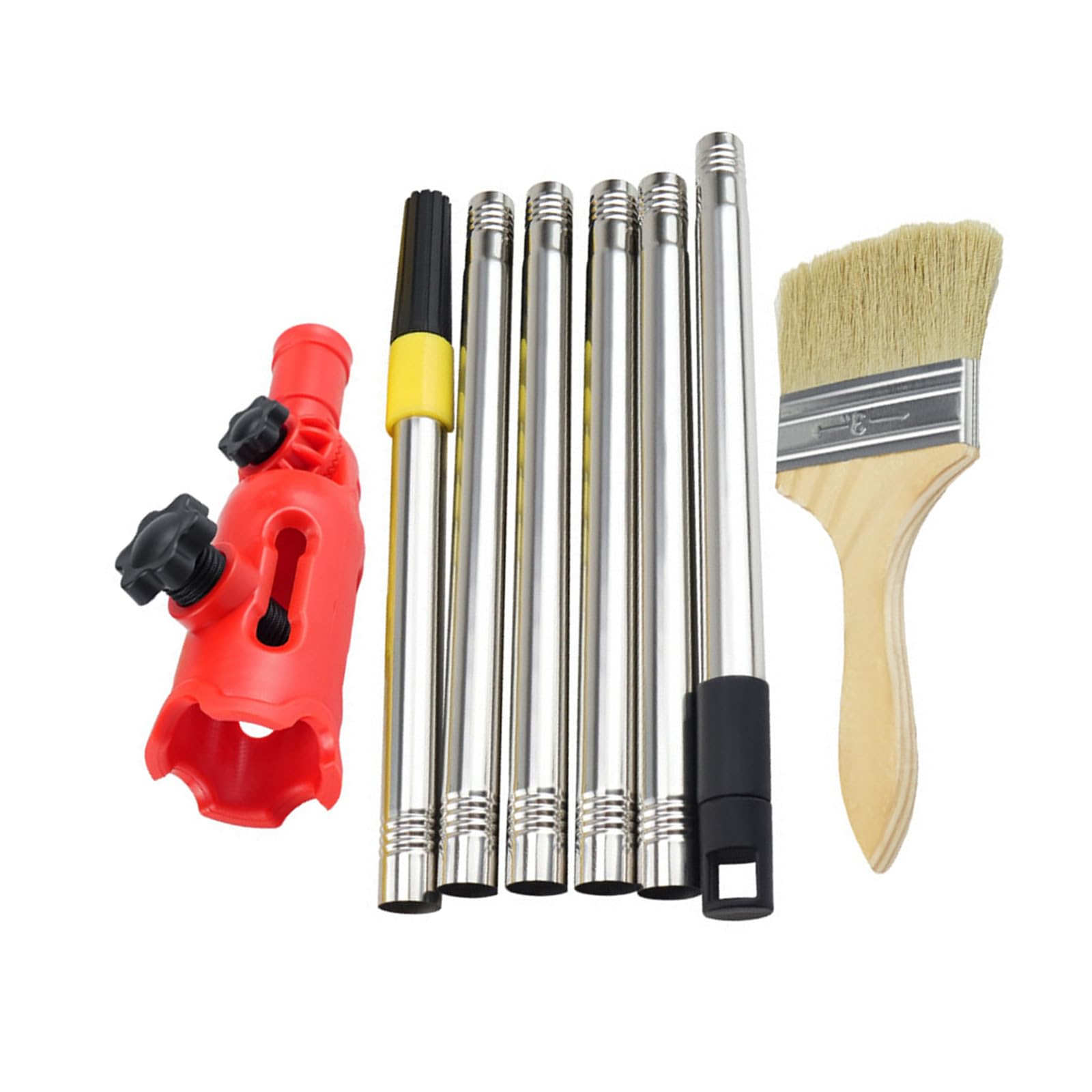 MultiAngle Portable Paint Roller Extension Poles Attachments Long Paint Brush Tool Flexible Brush Extender Edger Tool Extension Handle
