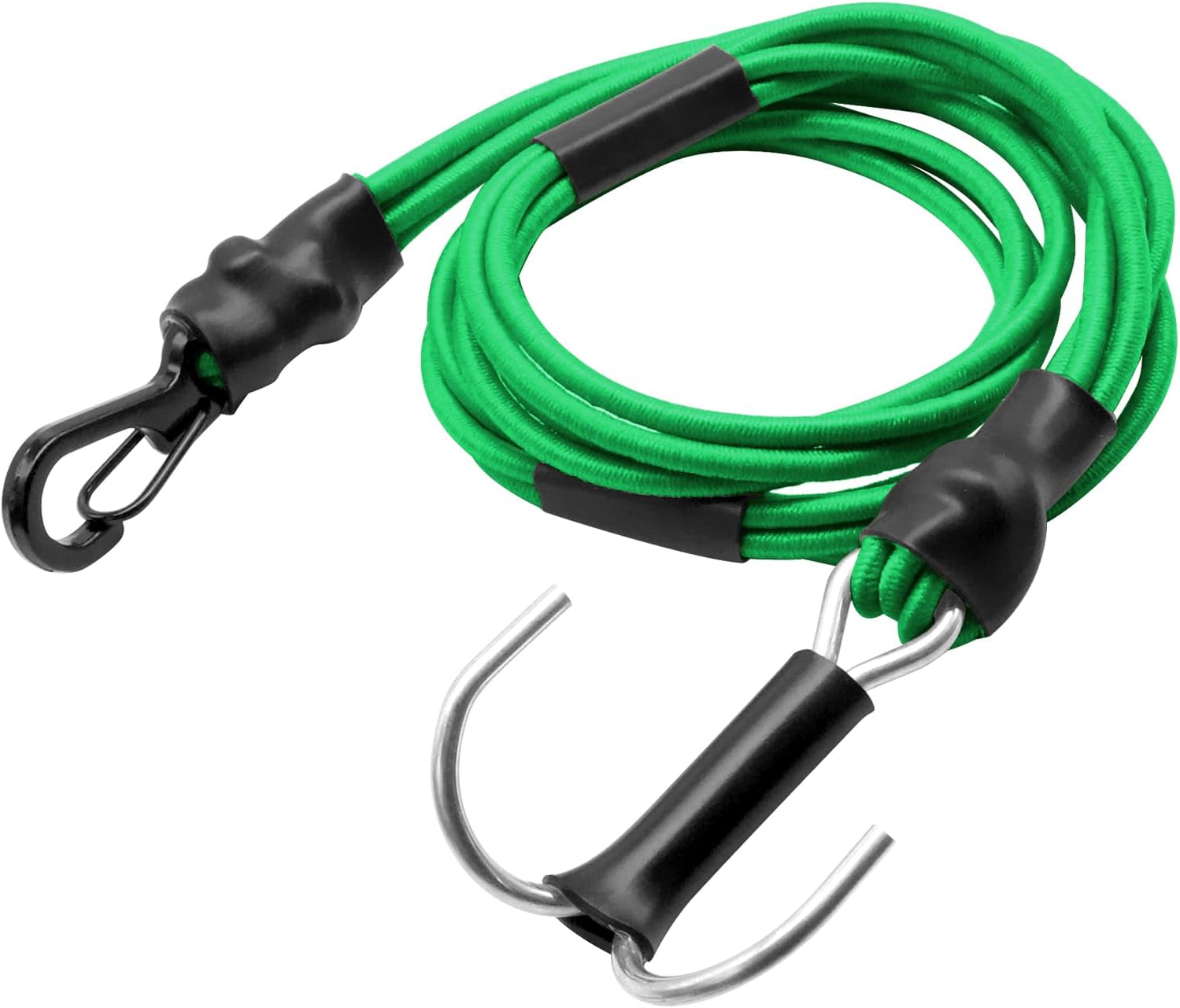 OGUNKEOGRC 1/8 1/10 RC Crawler Elastic Winch Strap Escape Rope with Hooks Rescue Trailer Hook for TRX4 Axial SCX10 I II Capra RR10 RC Crawler Accessories (Green)