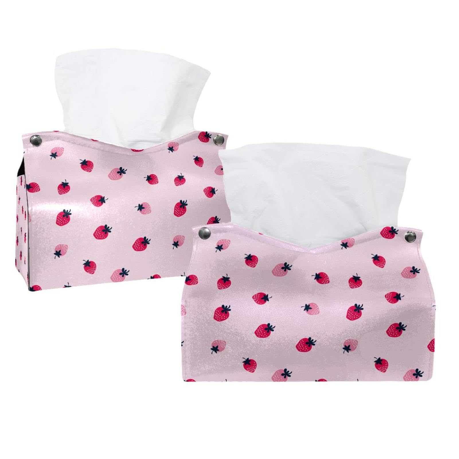 Boîte à mouchoirs en cuir pour voiture salle de bain et table de nuit