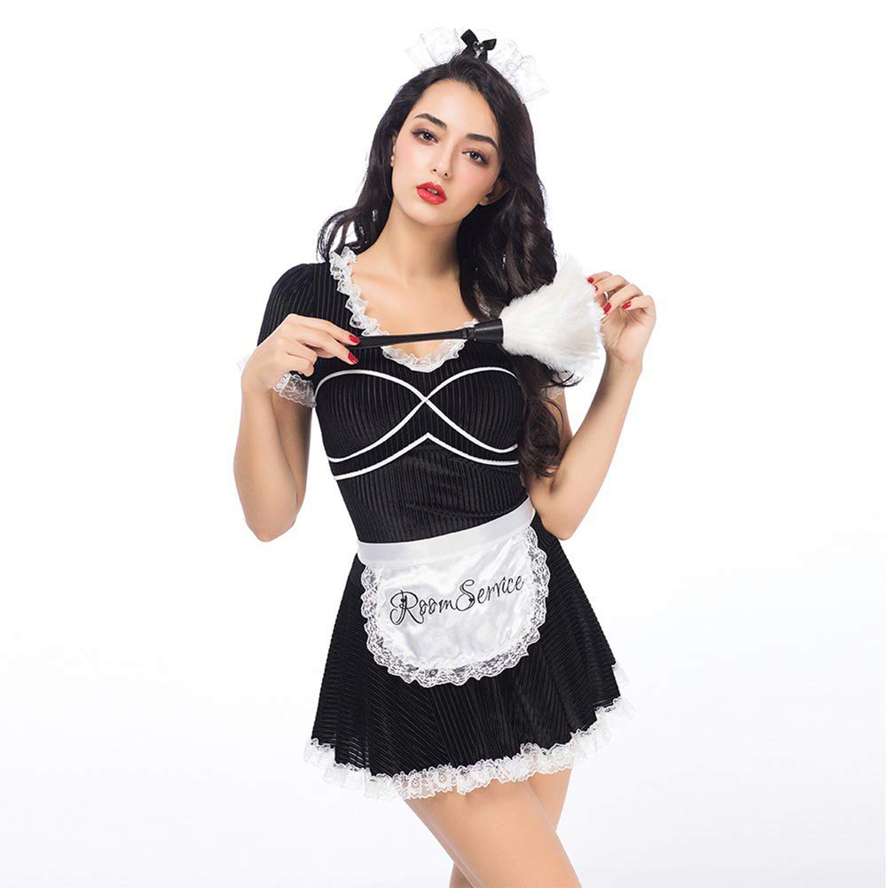 Buy Maid Deluxe Costume,Fancy Dress Ladies Rocky Horror Show Outfit