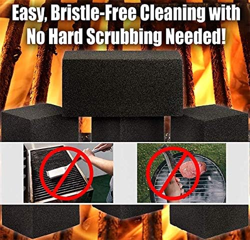Commercial Grade Grill Cleaning Brick Bulk 12 Pack by Avant Grub. Pumice Stone Cleaner Tool Cleans and Sanitizes Restaurant Flat Top Grills or Griddles Effectively Without Harsh Chemicals or Abrasives