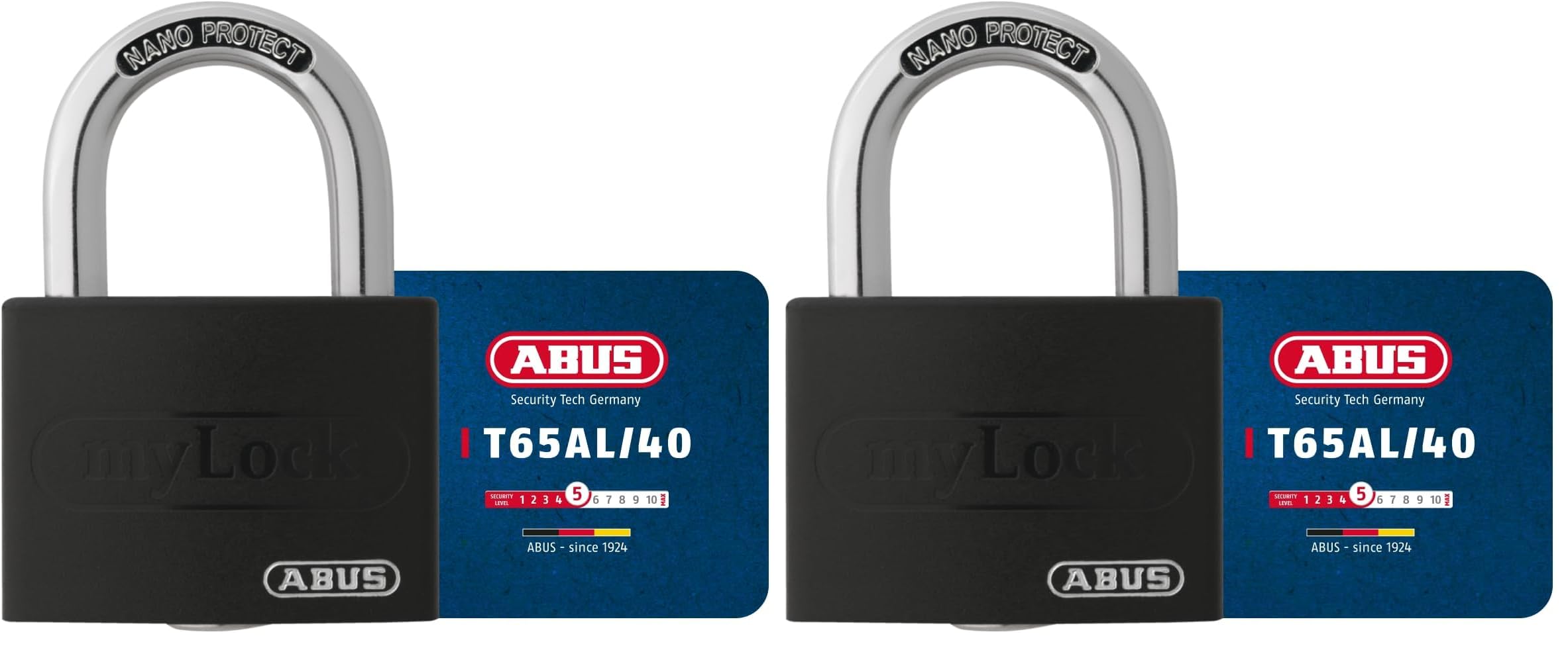 Cadenas de vestiaire ABUS T65AL/40 lot de 2 pour placard de sport et casier scolaire