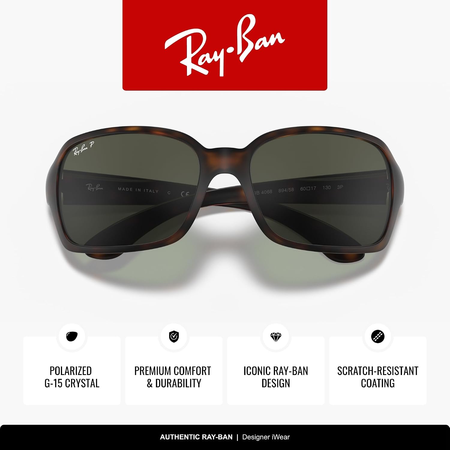 Amazon | (レイバン) RAYBAN グリーンブラック サングラス 偏光レンズ
