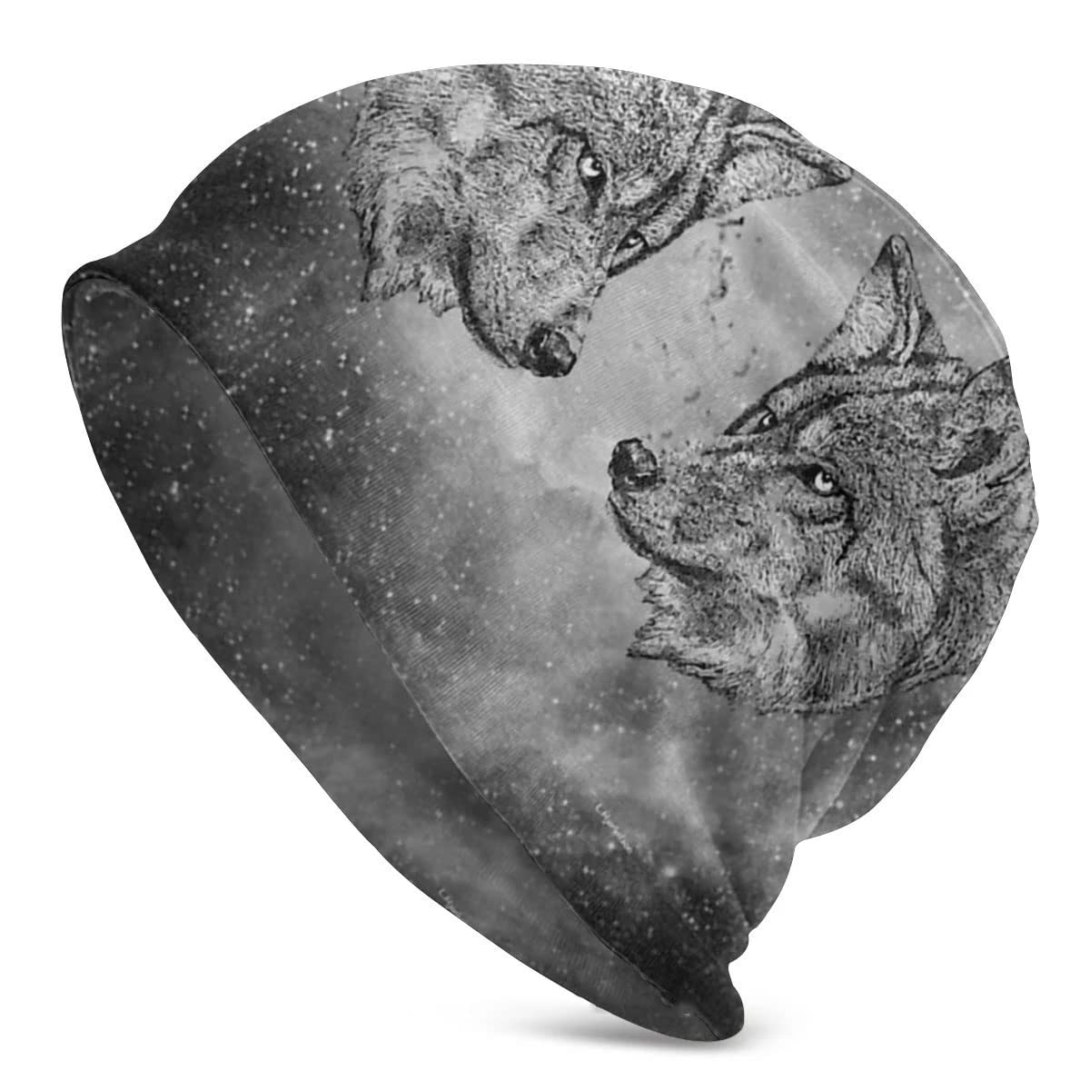 C2Jew 3D Print Viking Beanies Caps Men Women's Bonnet Hat Winter Warm Stretch Knitting Cap Nordic Gifts 10.6×11Inch