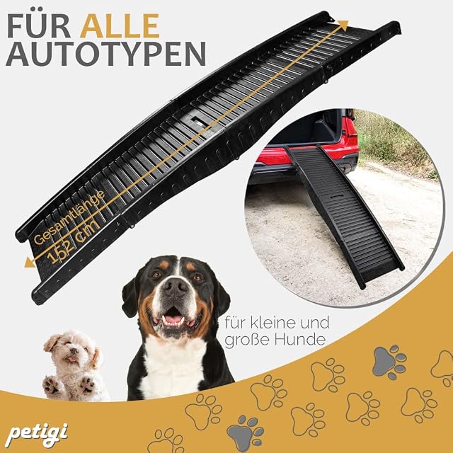 Foto 2 de 6 de Selección de rampa para perros para el coche, de aluminio, rampa para perros, escalera para perros, SUV