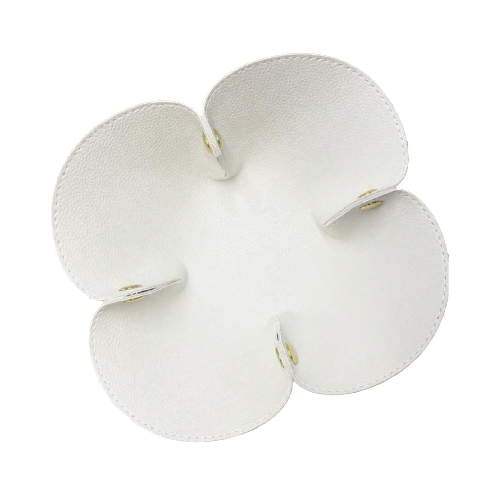 Entryway Catchall Tray Foldable Jewelry Tray for Earrings and Small Items, Floral Shape 5.91 X 5.91 in Trinket Holder Earring Nightstand Valet Floral Accessory Keeper Dresser Valet Bedside Entryway
