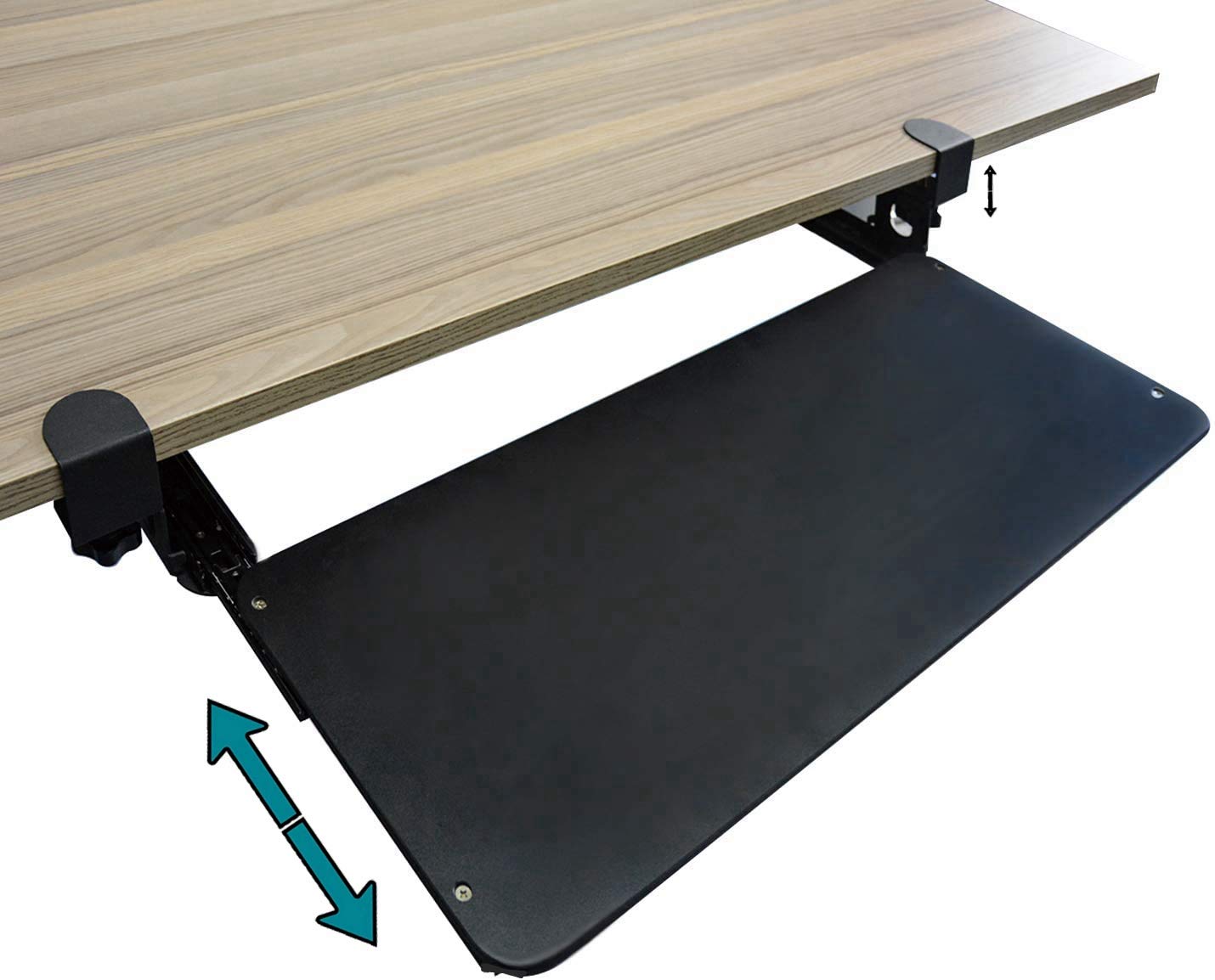 Nisorpa Keyboard Tray Under Desk Drawer Keyboard Sliding Platform for