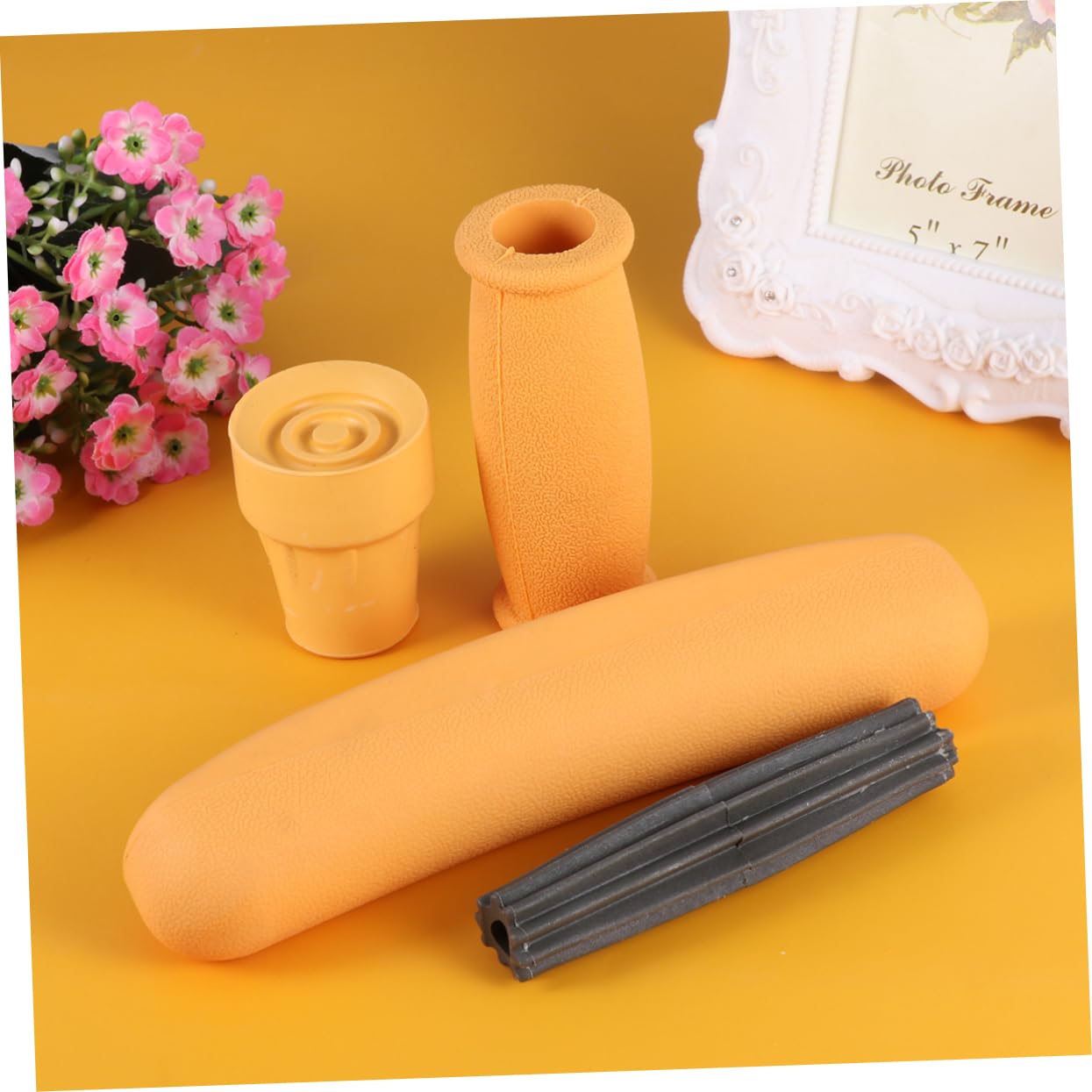 HOODANCOS Walking Stick Handle Grip 8pcs Set Rubber Axillary Mop Handle Anti-slip Crutch Accessories