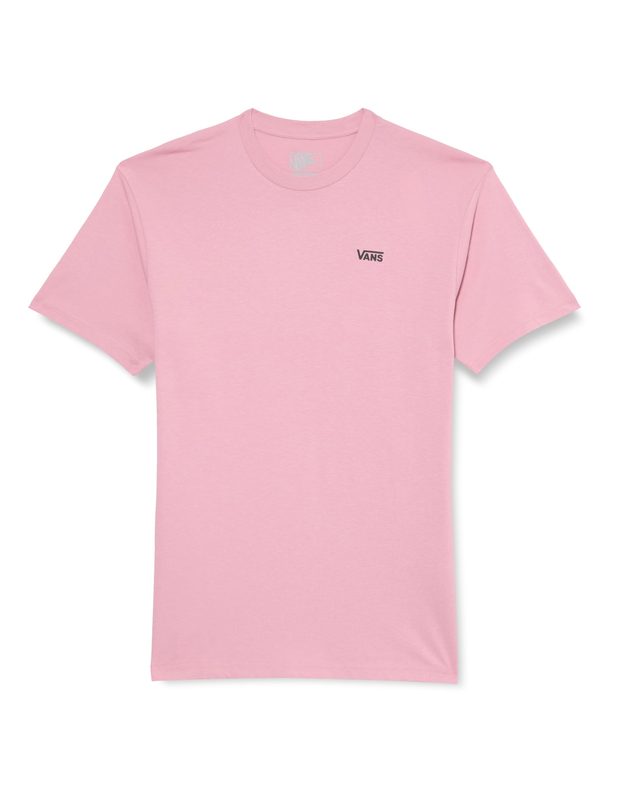 Vans Women's Left Chest Logo Tee Em, Pink, XS