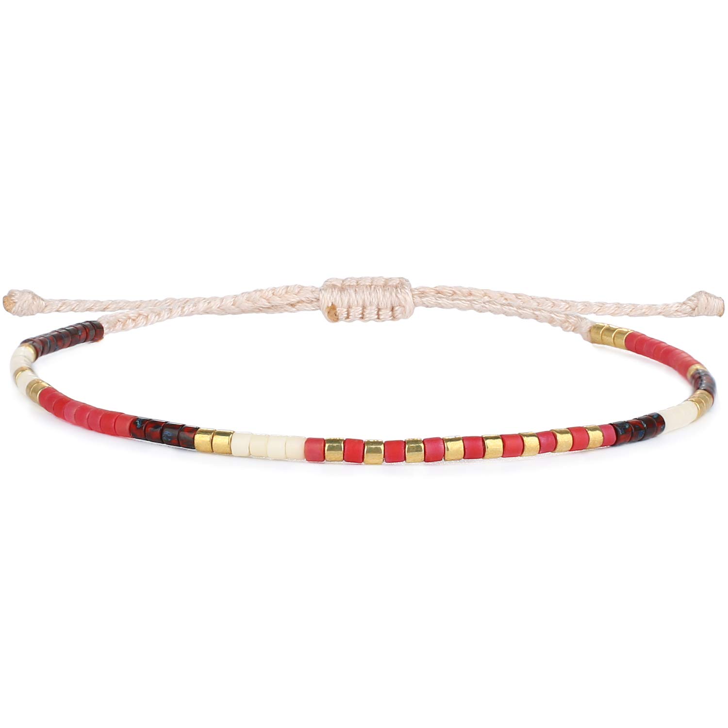 KELITCH Damen Freundschaftsarmbänder Perlen Strang Armbänder