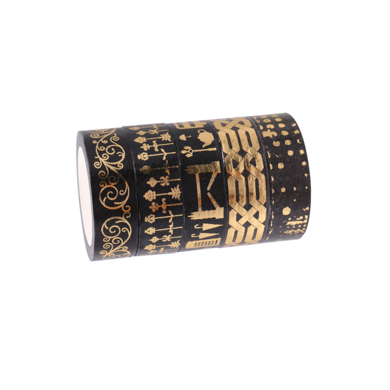 jojofuny 3 Sätze Dekoratives Washi Tape Bunten Designs Für Scrapbooking Diy Projekte Und Geschenkverpackungen Für Bastelideen Und Persönliche Planer 5 Rollen * 3