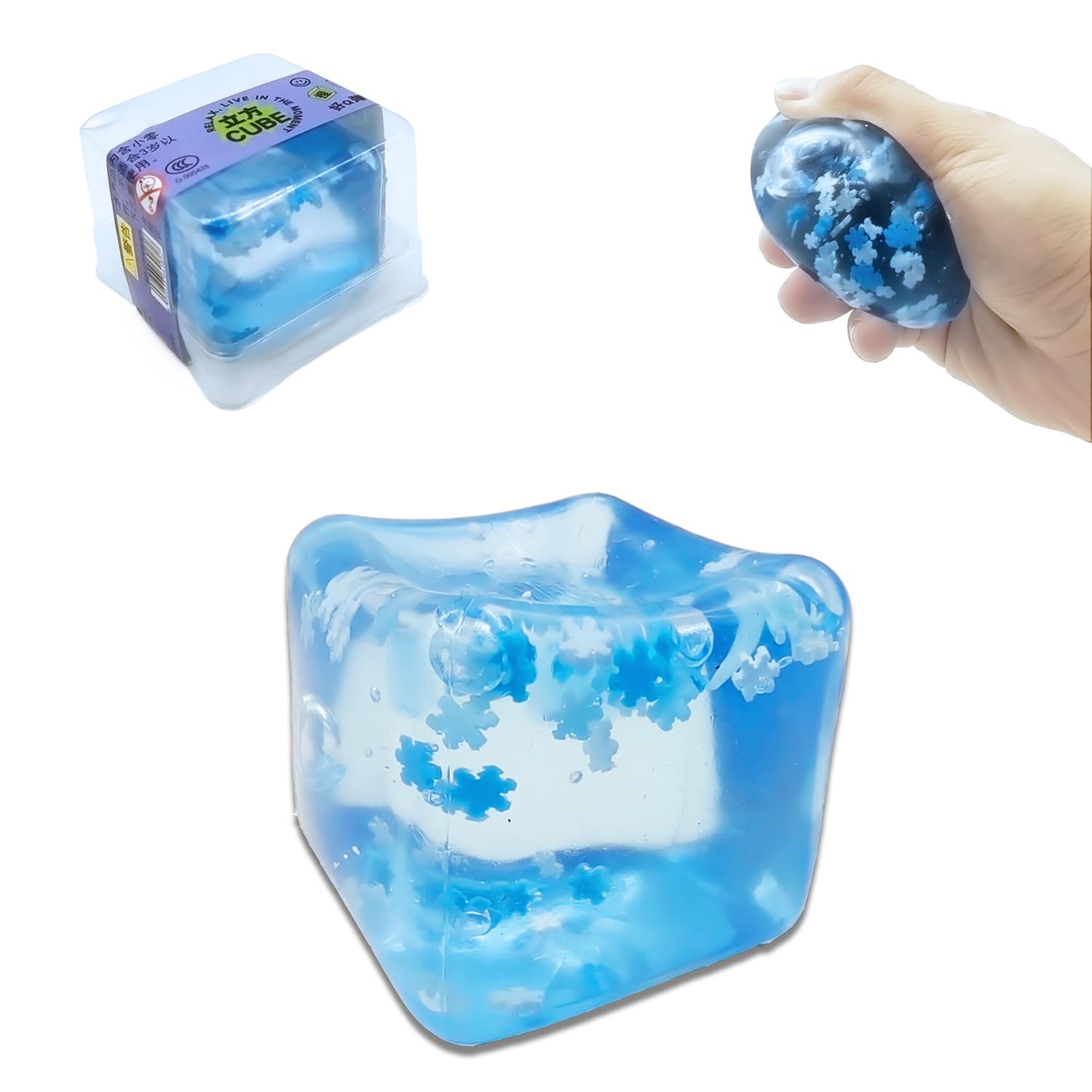 ふわとろ餅 マリーナベーカリー 水あめ水晶ボール スクイーズの皮 アイスキューブ Amazon.co.jp: 面白いアイスキューブストレスボール、もちアイス