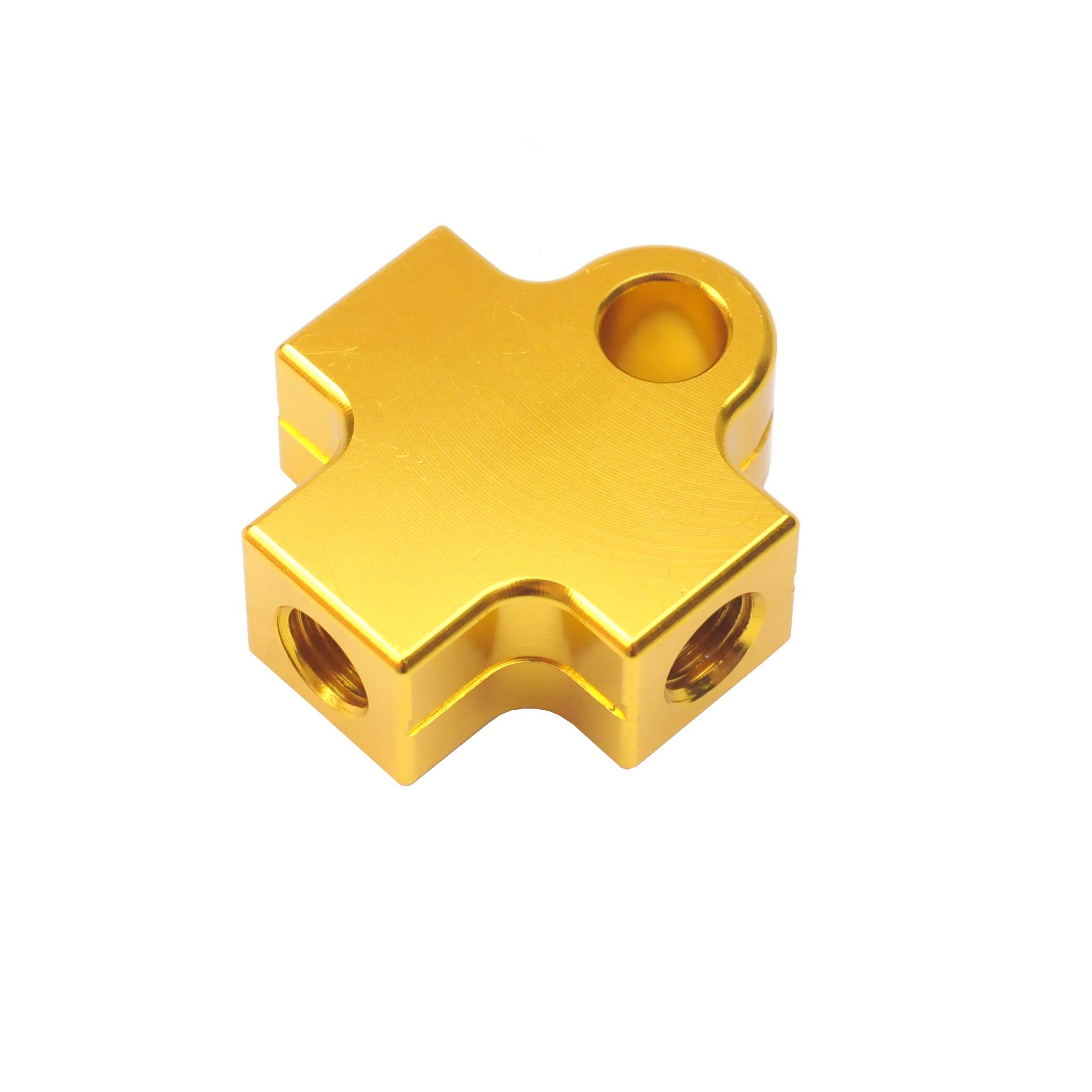 Adattatore Tubo Olio Freni Moto 3 Vie | Per ATV E Dirt Bike | Raccordo A T Da 10mm - Foto 4