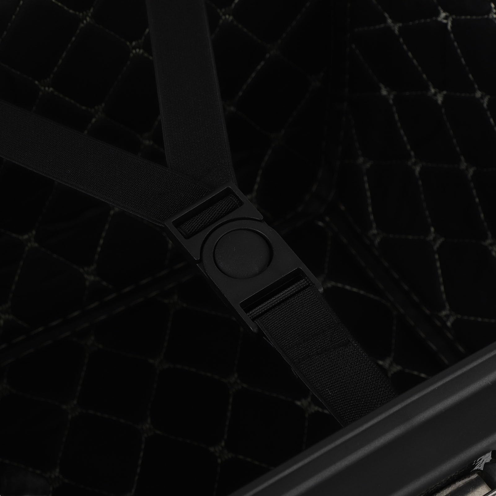 Tbest Top Case Bezpieczny Zamek ze Stopu Aluminium 36L Wodoodporny Bagażnik na, Czarny