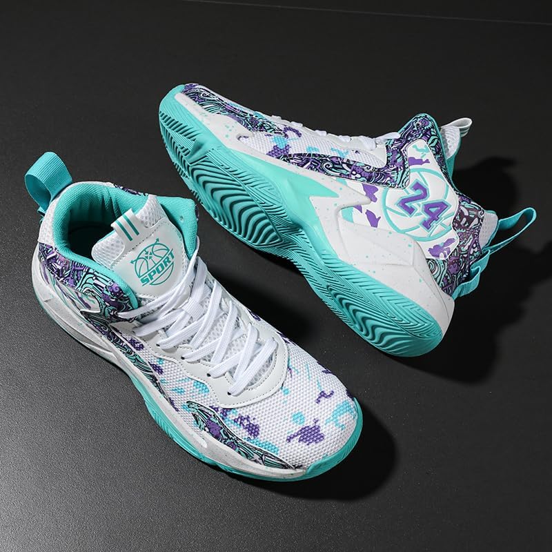 Women Basketball Shoes Fashion Lightweight Sport Sneakers | Breathable Upper, High Top, Non Slip Durable