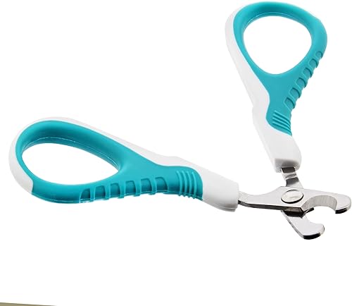 Miniatura 5 de MiMu Cortaúñas de mascotas sin dolor para gatos, cortaúñas de gato pequeño y afilado con peine de aseo de metal adicional