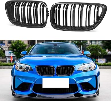 For BMW 2 Series F22 F23 220i 228i 230i M235i F87 M2 2014-2020 Carbon Fiber Front Kidney Grille Grill