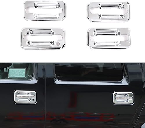 Miniatura 6 de PIUGILH Juego completo de 14 piezas de decoración exterior para Hummer H2 2003-2009, cubierta de ventilación de campana de entrada de aire lateral,