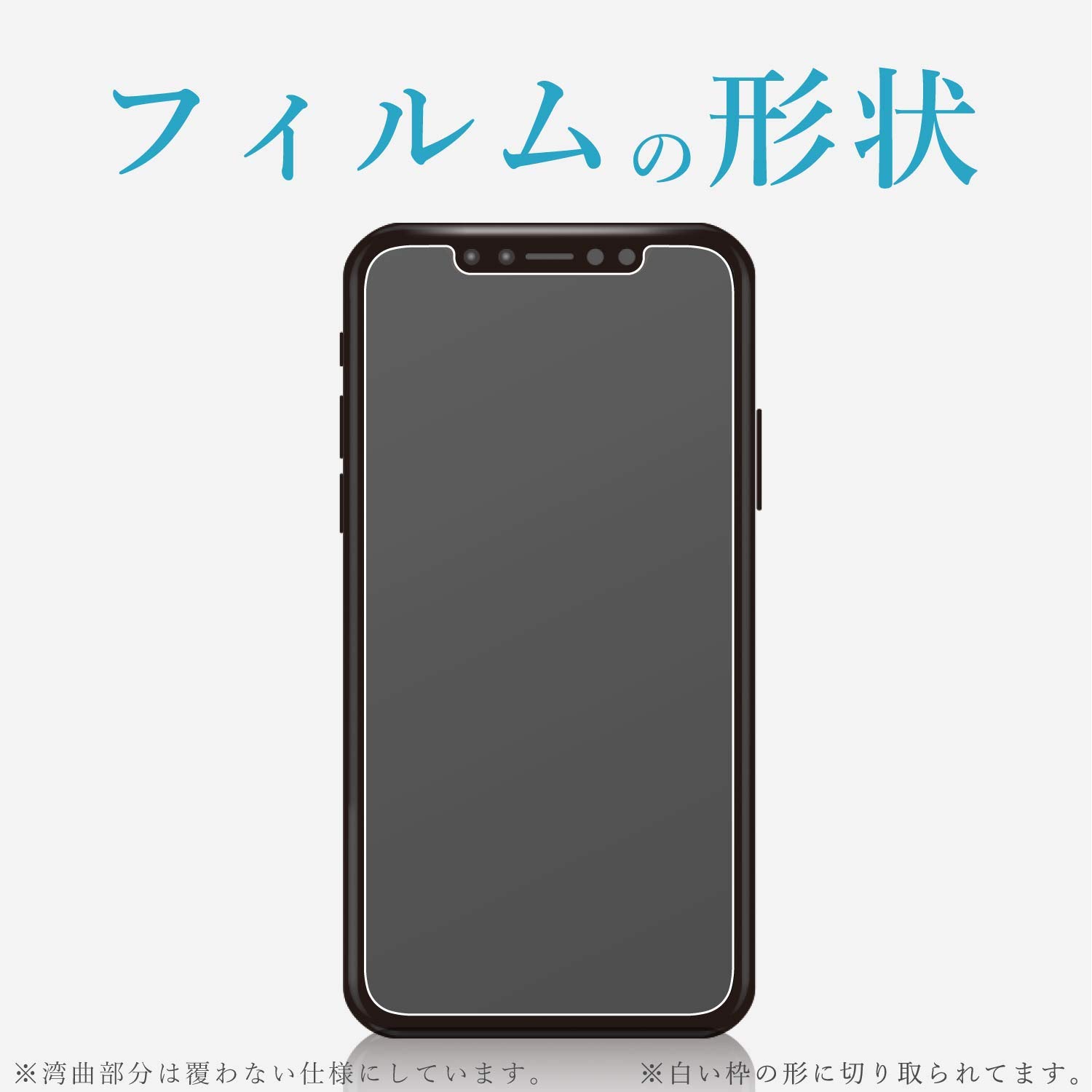Amazon | エレコム iPhone XR/ガラスフィルム/ゴリラ PM-A18CFLGGGO