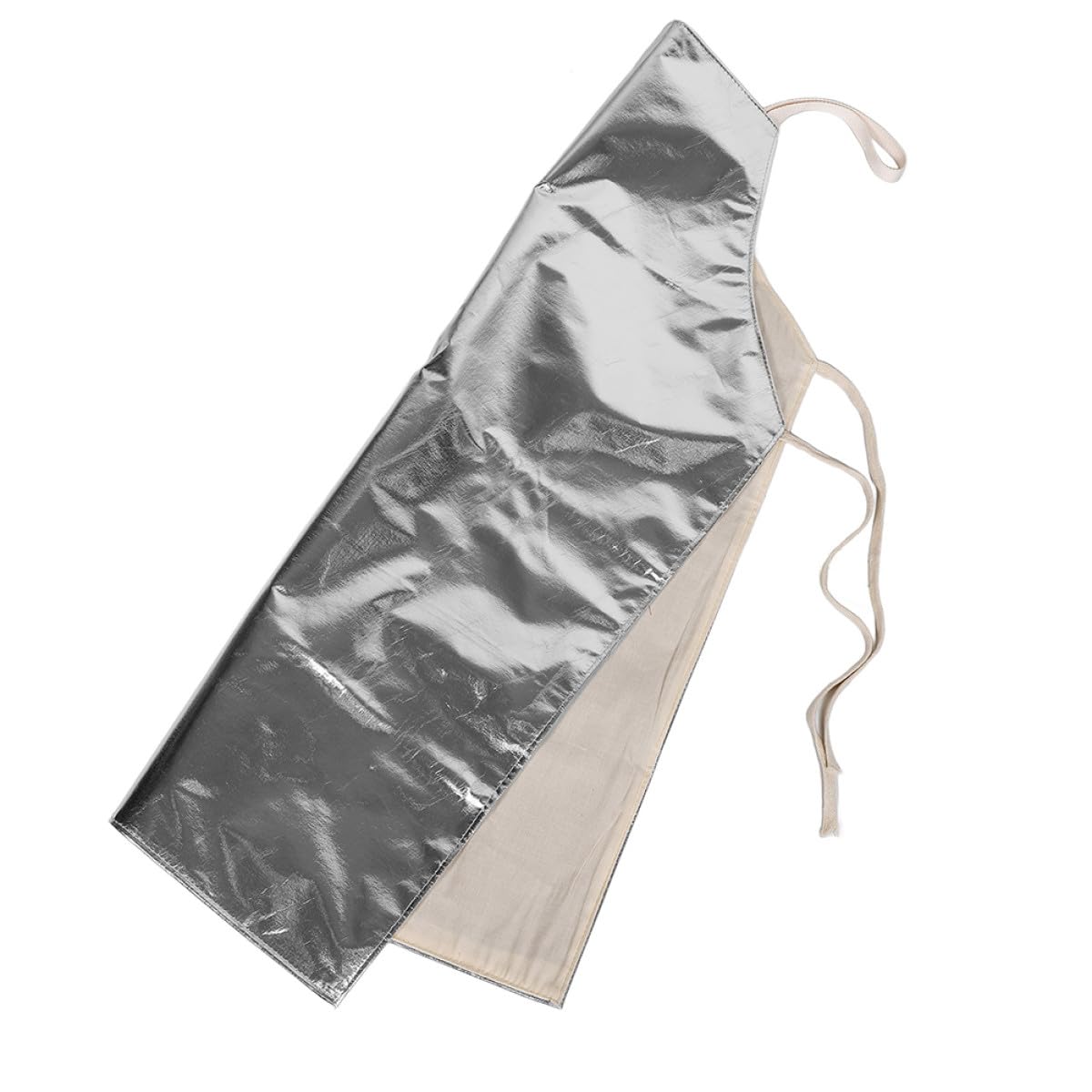 Hitzebeständige Aluminiumfolienschürze Feuerfeste Industrieschürze Verstellbar Schutzschürze für Schweißen und Hochtemperaturanwendungen