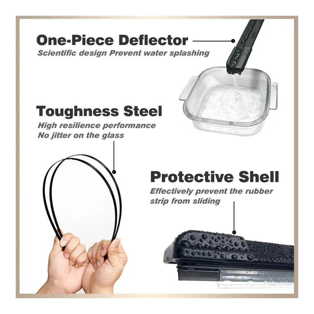 Ensemble De Balais D'essuie-glace Avant Et Arrière Pour Astra J 2009