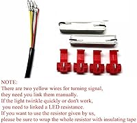 Vista 3 de Luces de freno traseras LED intermitentes integradas compatibles con DUCATI HYPERMOTARD 821 939 950 SP 2012-2021 (transparente)