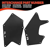 Vista 5 de Protectores de protección contra salpicaduras delanteros con clips compatibles con Tundra Sequoia 2007-2022 con sello de delantal de lodo, aletas