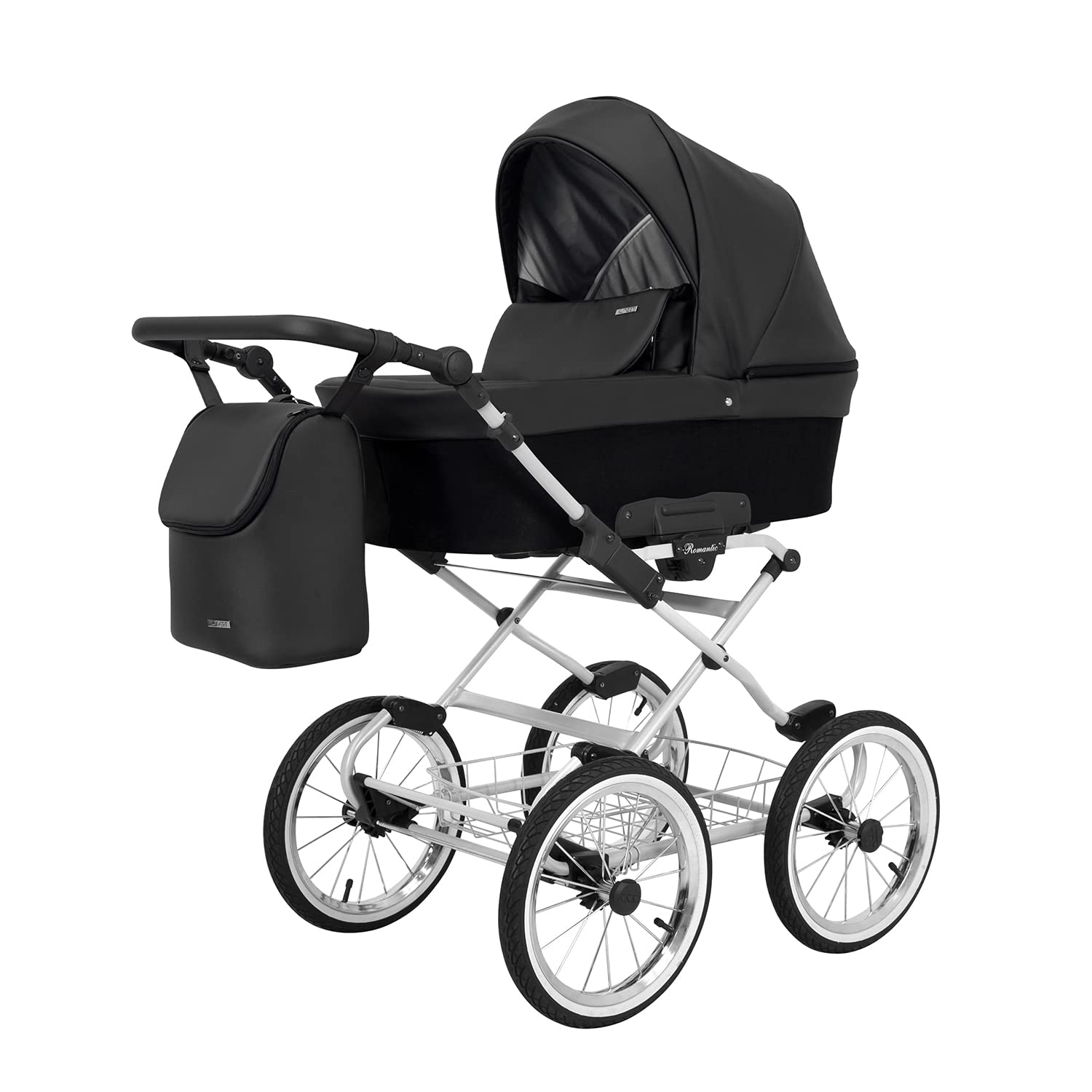 Poussette landau bébé 1 en 1 nacelle bébé Kunert ROMANTIC retro pousette