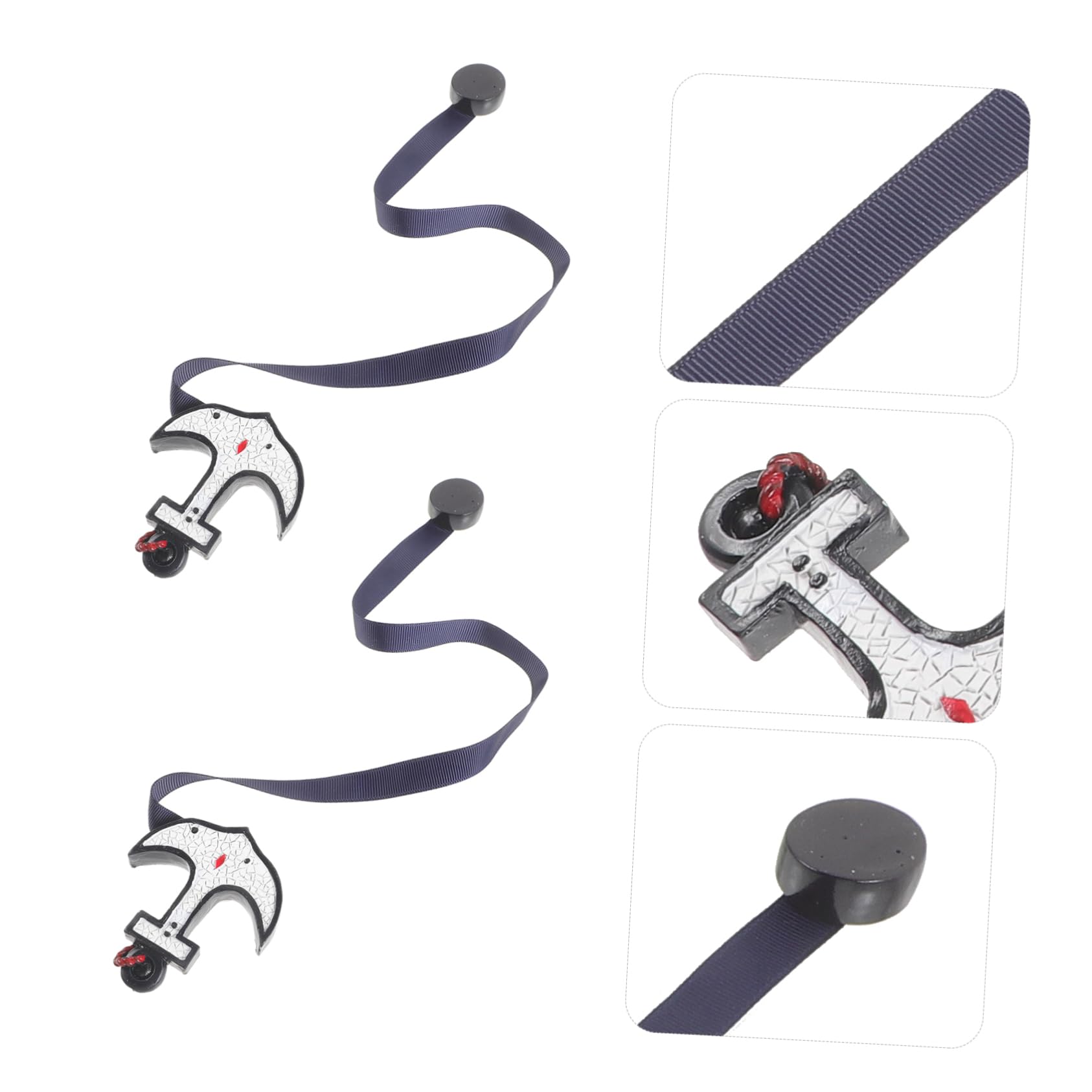 4 Ensembles Attaches Rideaux Ancre Accessoires Décoratifs pour Fenêtres Sangles pour Draperies 2 Pièces * 4