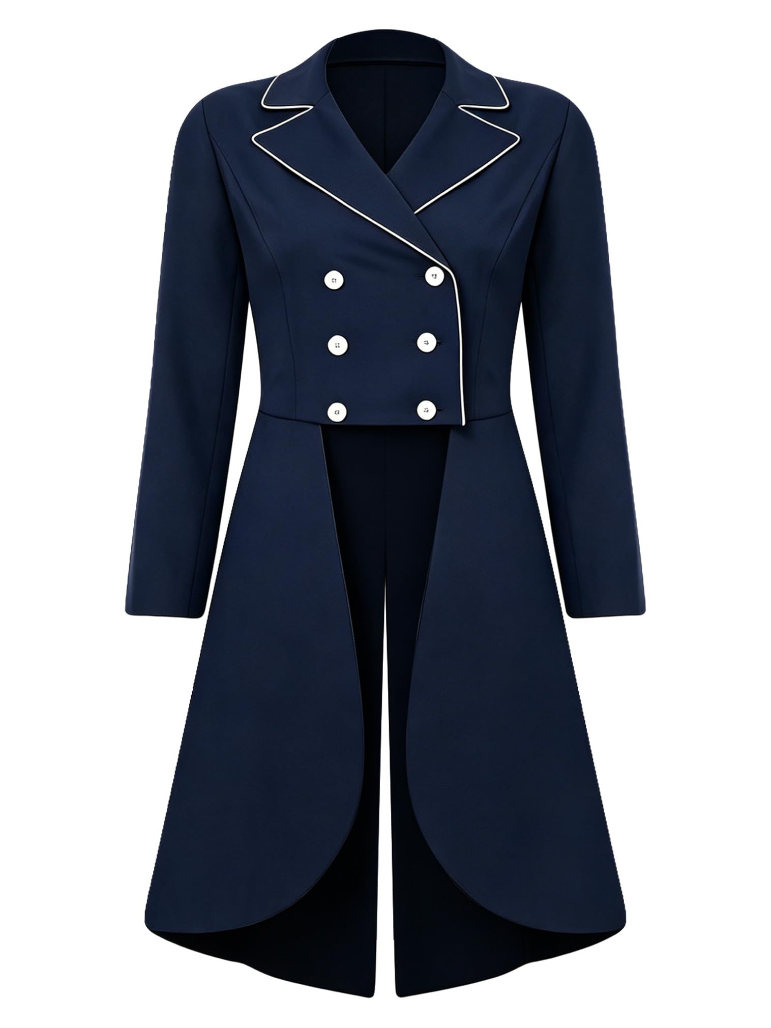 FEESHOW Damen Turnierjacket Reiten Elegantes Sakko Lang Mit Taillierter Passformf Ür Turnier Wettkampf Show Training