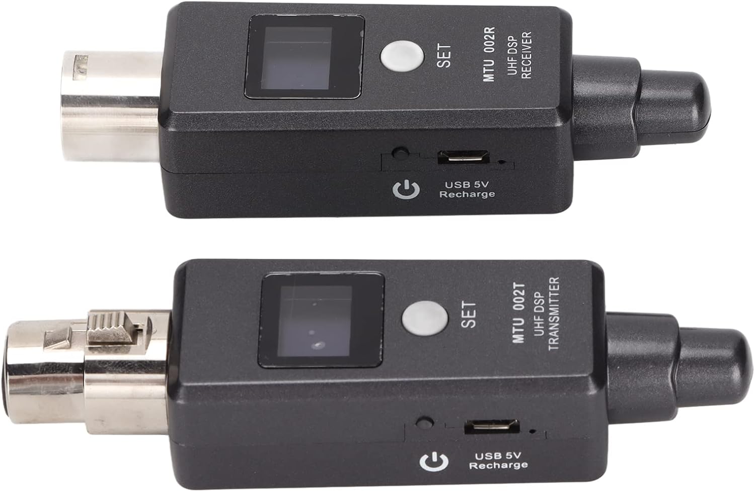 Wireless Microphone Adapter, Dual Antenna Hard Rechargeable Wireless