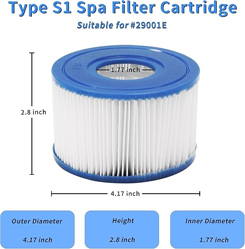 Miniatura 3 de Cartuchos de filtro de piscina, cartuchos para filtro de piscina sobre el suelo, accesorio de cartucho para uso en bomba de filtro de piscina fácil