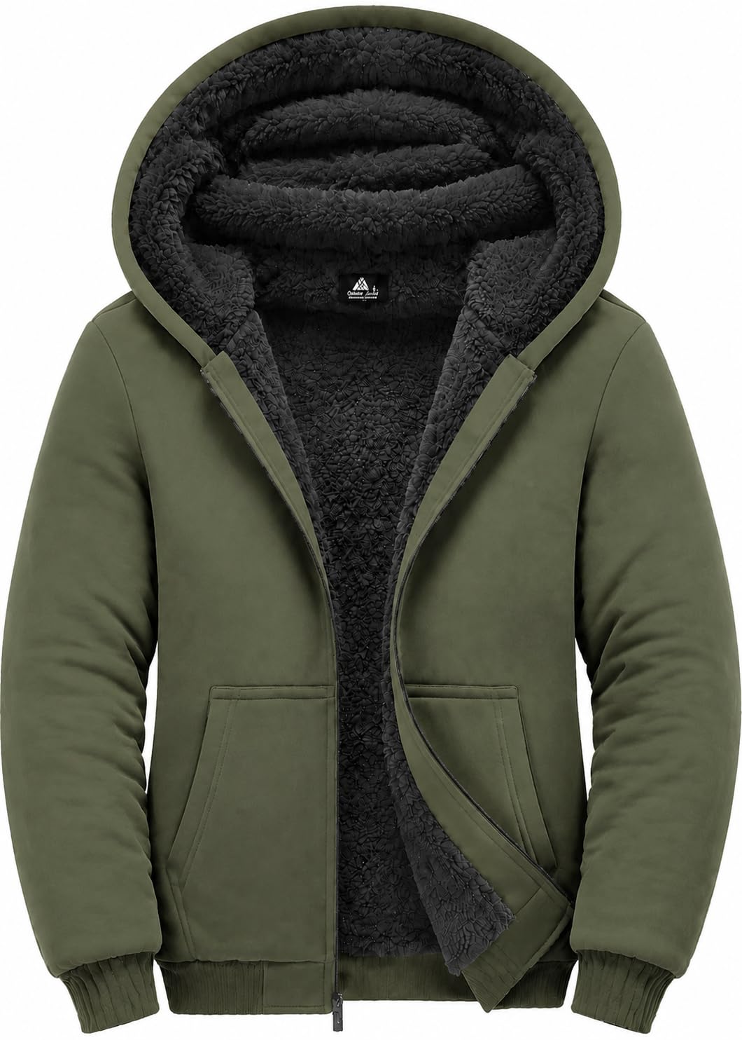 GEEK LIGHTING Boys Sherpa Lined Hoodie Kids Fleece Jacket Sweatshirt