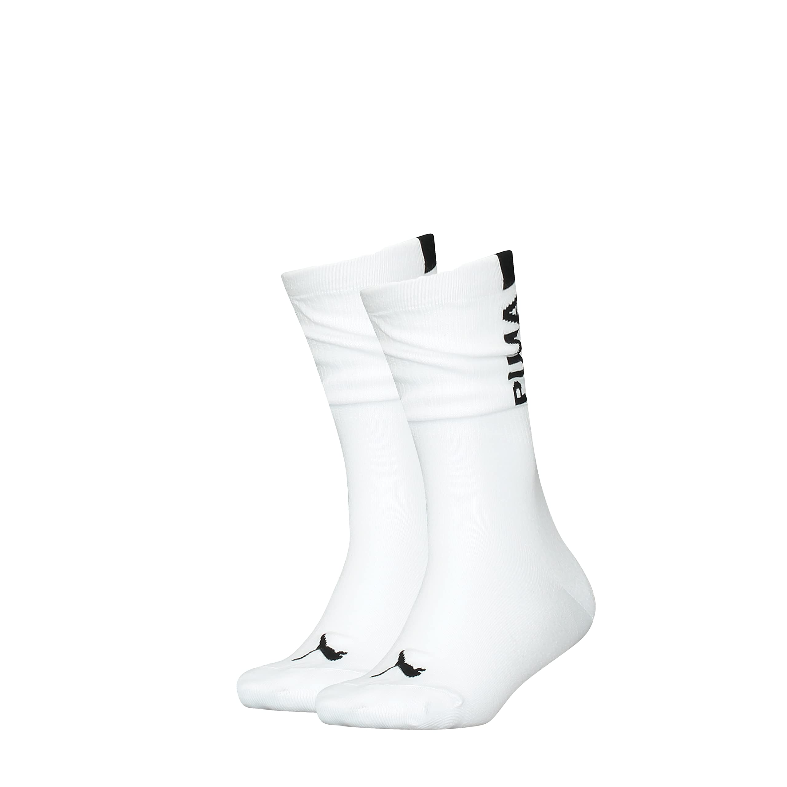 PUMA Women's Slouch Sock Hosiery, White/Black, 35/38, weiß/schwarz, 2.5/5