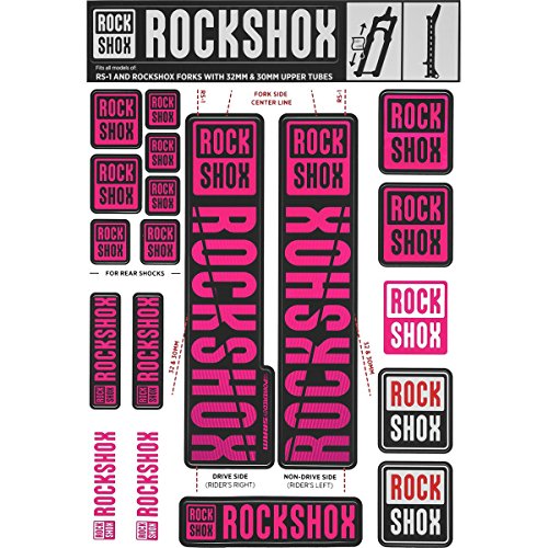 Decal Kit RockShox Magenta 30 32mm pour fourche VTT Sektor Recon XC30