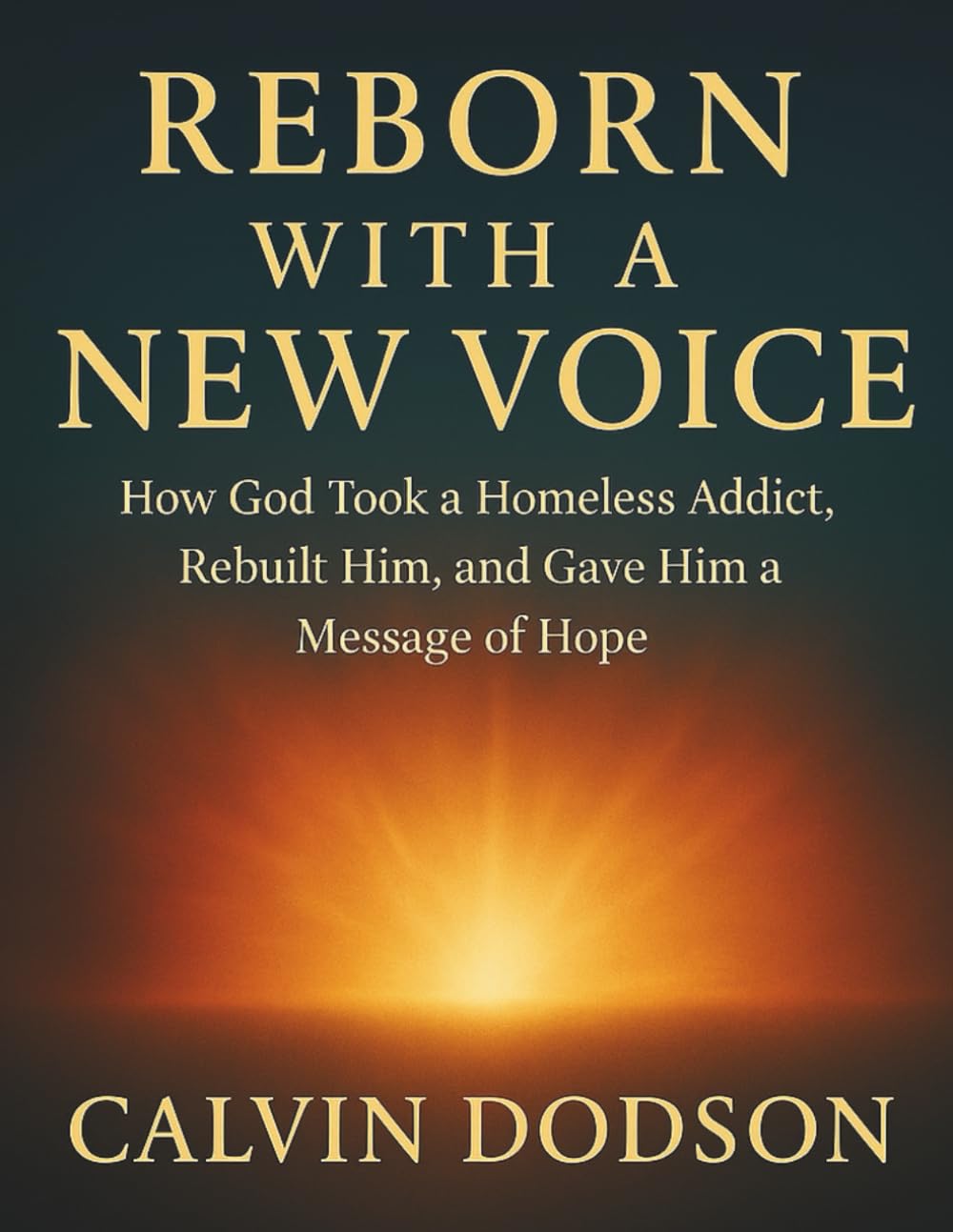 REBORN WITH A NEW VOICE: How God Took a Homeless Addict, Rebuilt Him, and Gave Him a Message of Hope