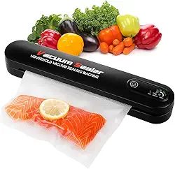 Seladora Embaladora a Vácuo Automática Portátil Doméstica Embalagem Moderna Embaladora Selar Profissional Embalador Carnes Plástico Empacotadora Queijo Fechar Pro (+1 ROLO A VACUO 25CMX5M)