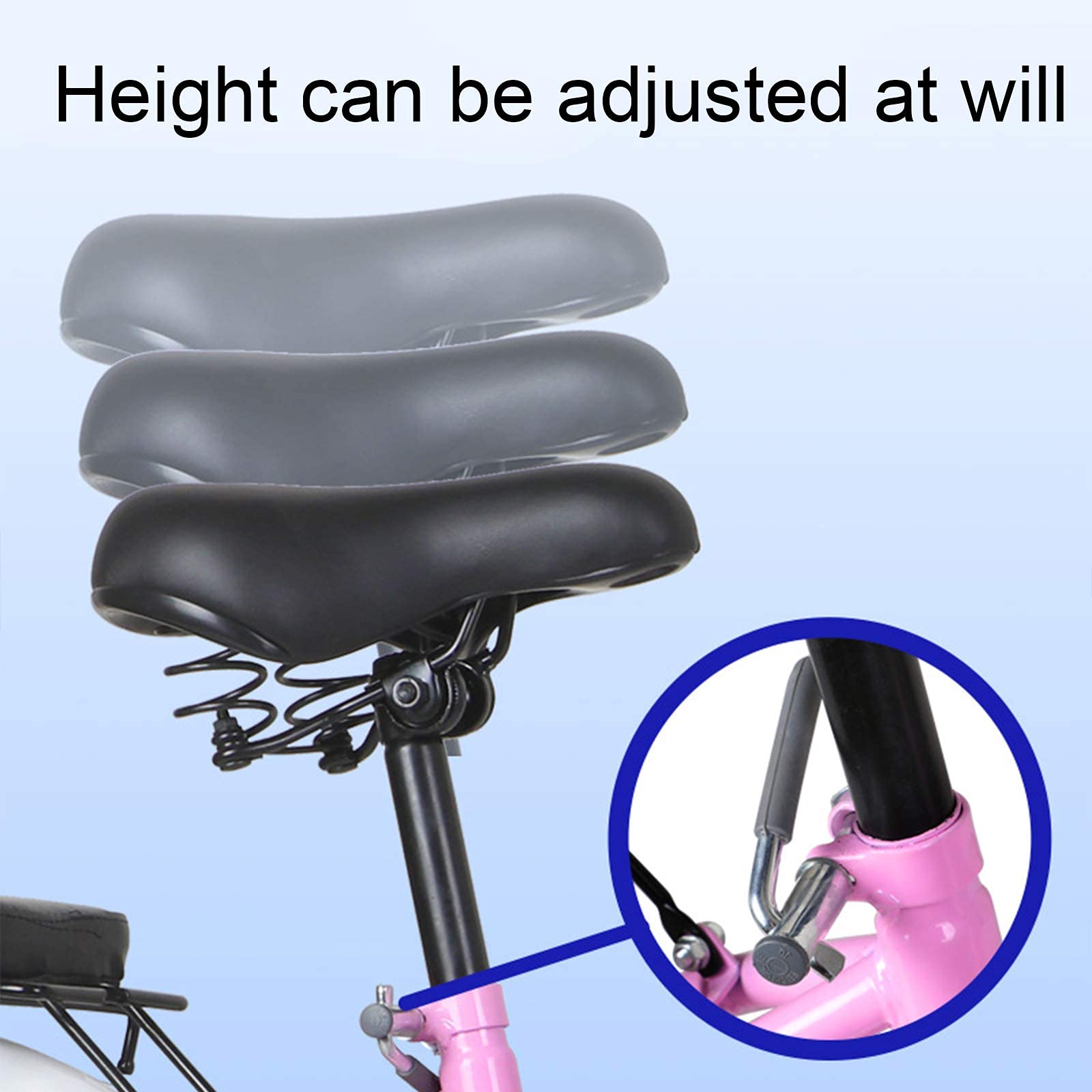 QUNINE Vélo Adulte 16/18/20/22 Pouces vélos Pliables pour Hommes Femmes, Cadre en Acier au Carbone (Vert 22 Pouces)