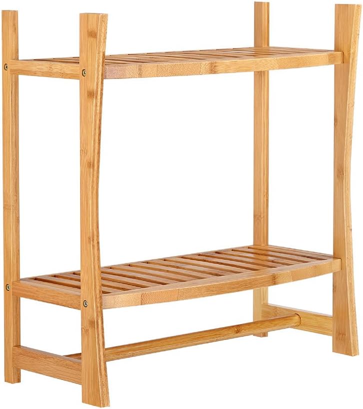 Wall Mount Shelf, 19.9 by 9.8 by 21.26-Inch, Bamboo