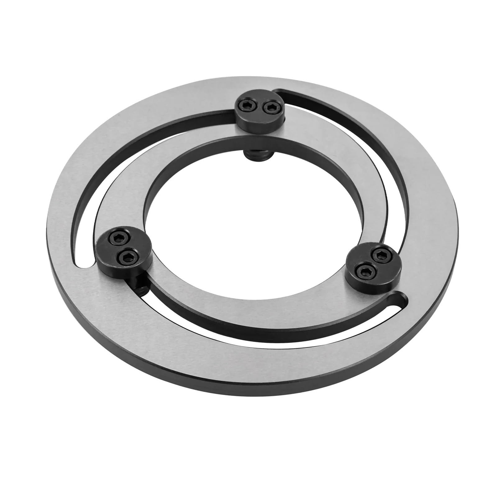 Anneau d'alésage à mâchoire souple réglable, mandrin hydraulique à trois mâchoires de 6 à 8 pouces, tour CNC multicolore(Silver)