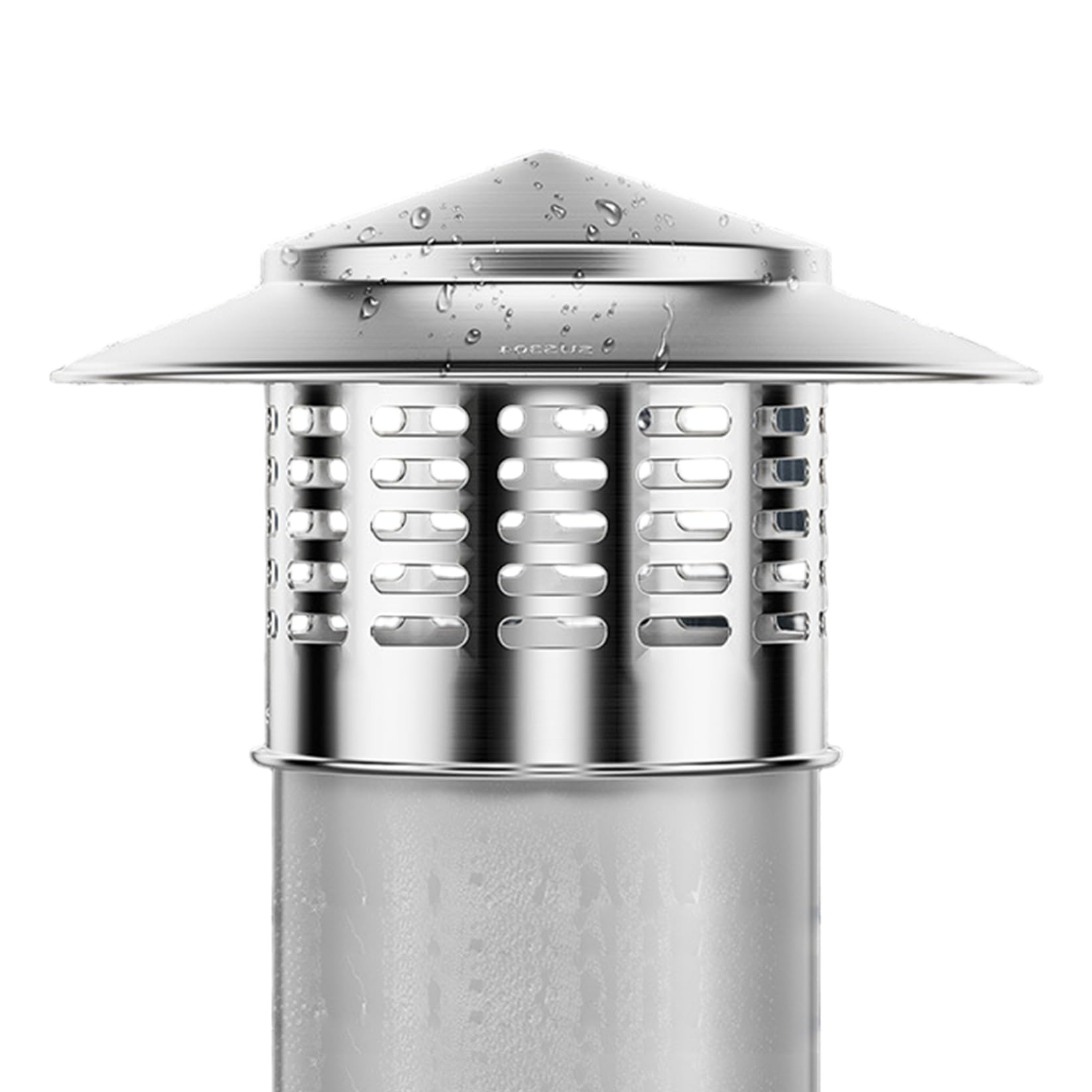Tapa de ventilación para horno redonda de 4 pulgadas de acero inoxidable para chimenea