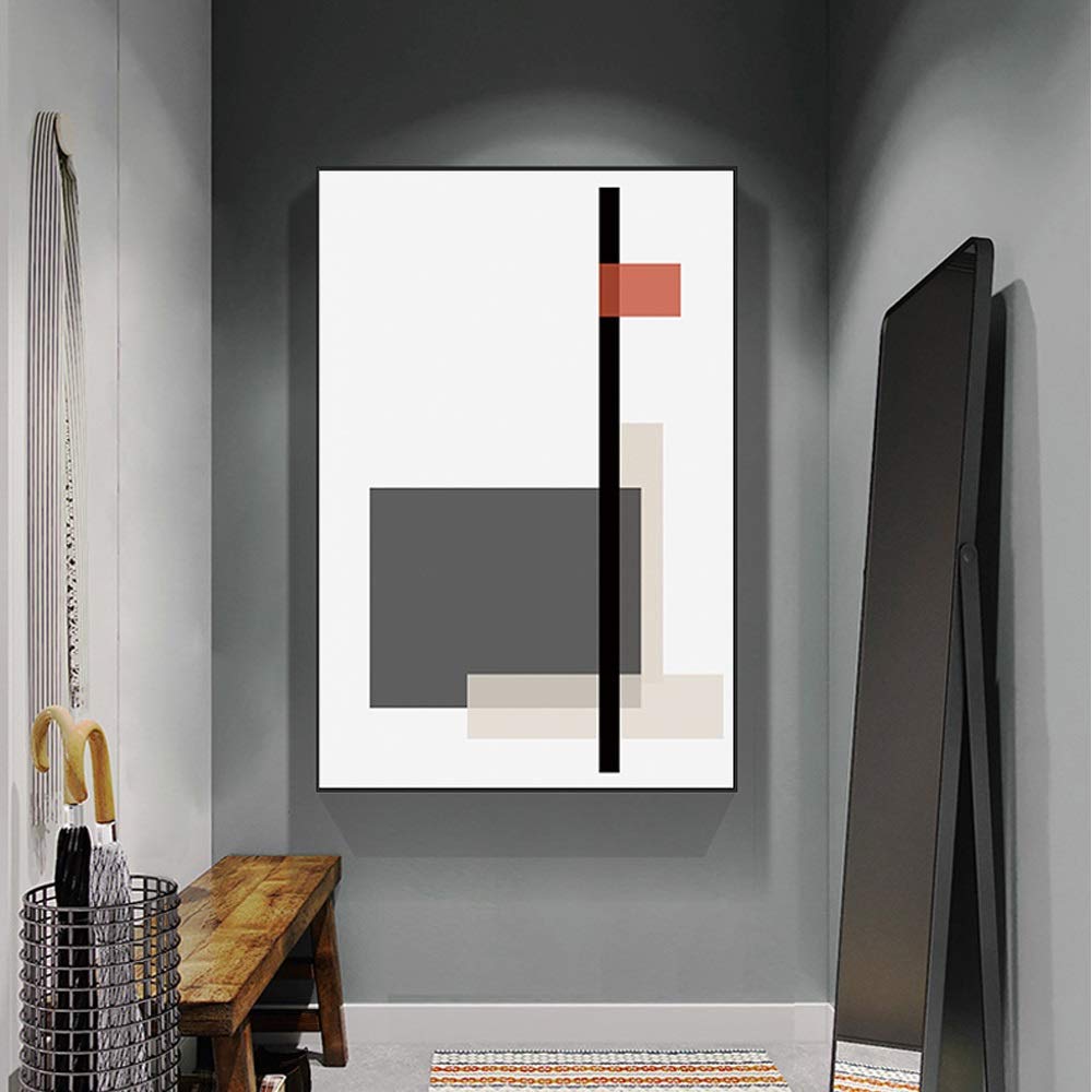 Fenghezhanouzhou Decorative Paintings Wall Art Creative Mosaic Geometric Pattern Hanging Painting, Interior/porch Decorative Painting, Waterproof And Fade Resistant (Size : 35 * 50cm)